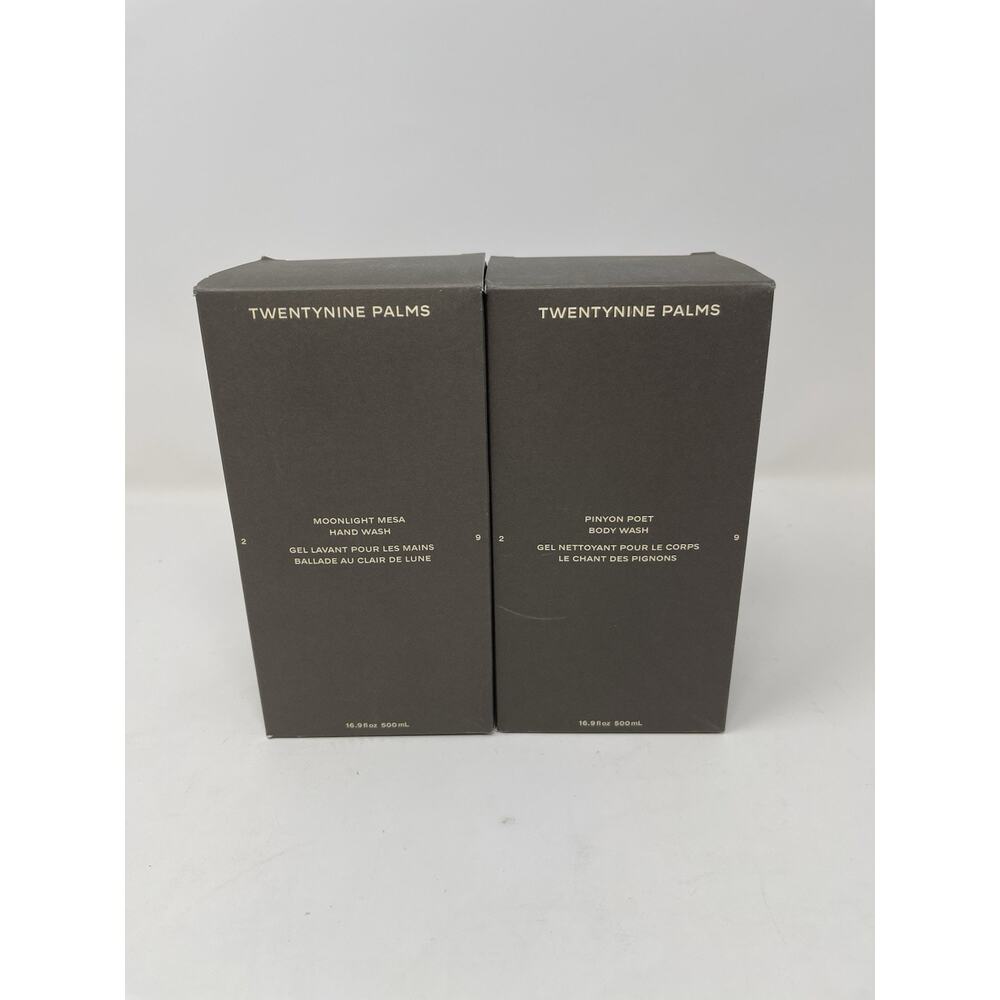 Twentynine Palms Moonlight Mesa Hand Wash, Pinyon Poet Body Wash 16.9 fl 500 mL